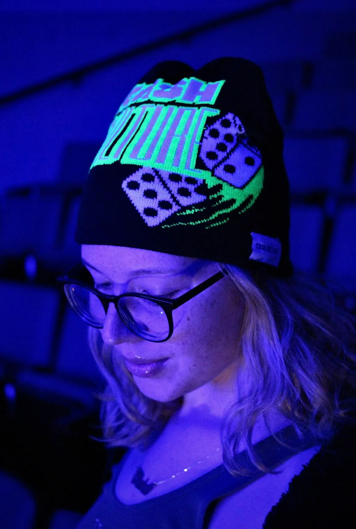 CC Beanie, Black and Green
