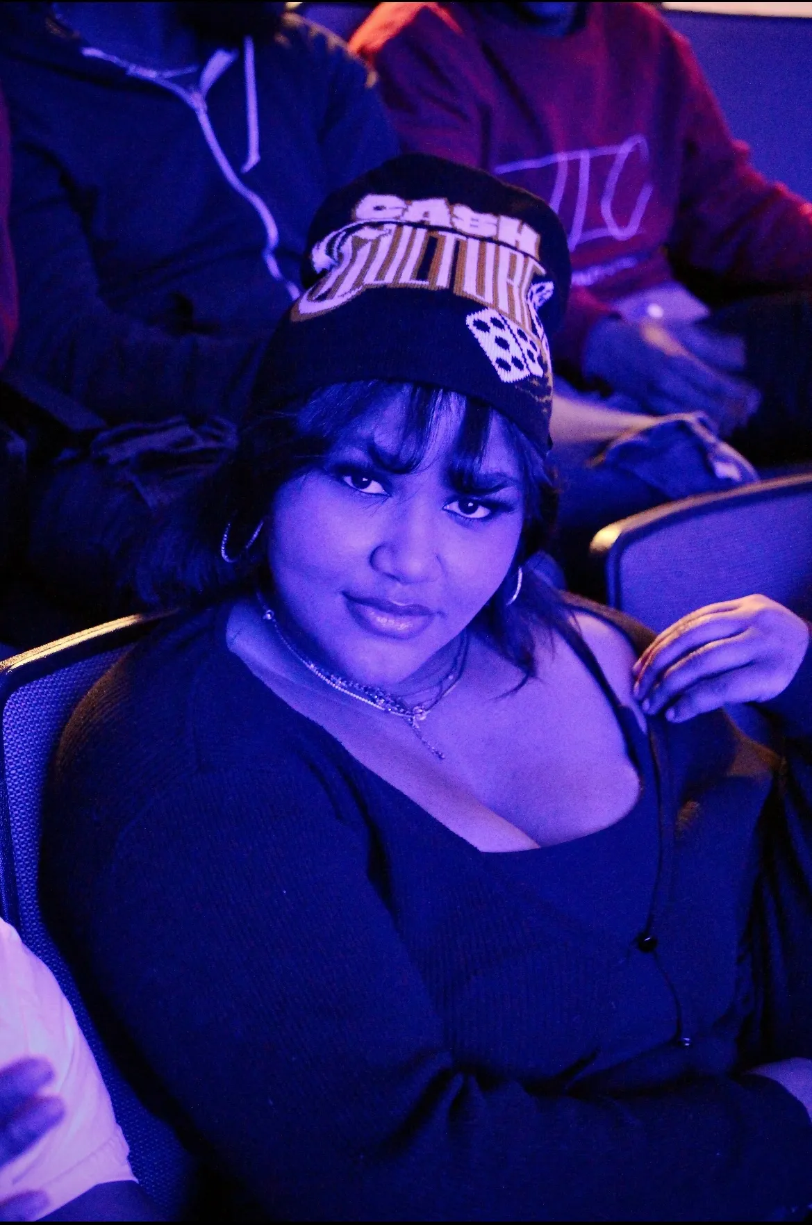 CC Beanie, Black and Blue