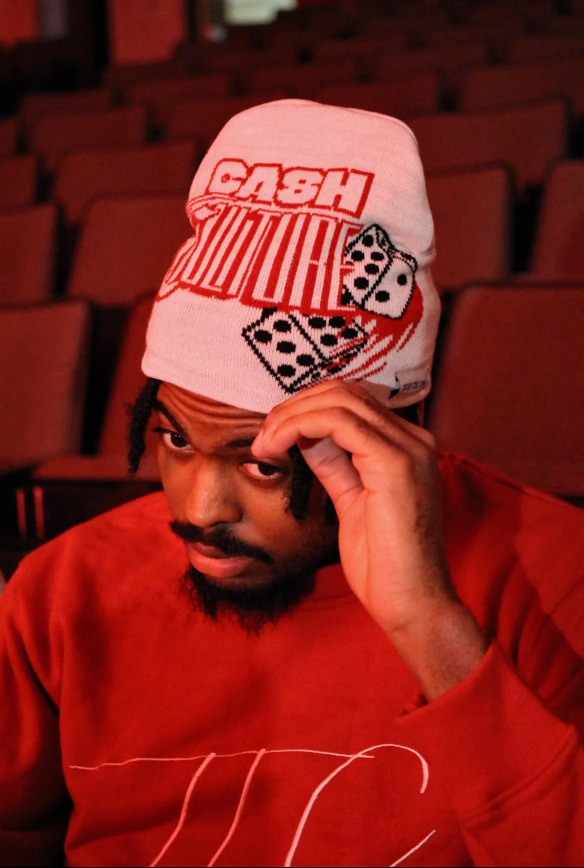 CC Beanie, Pink and Red